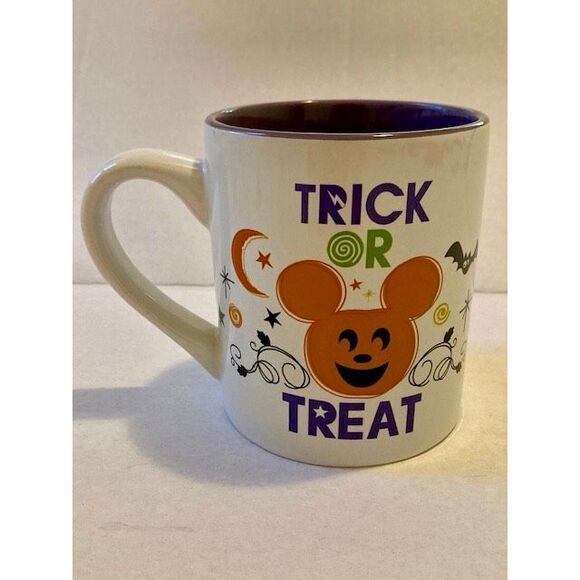 Halloween Disney Mouse Ears Trick or Treat Ceramic Coffee Mug 14 OZ - Picture 2 of 8